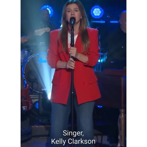 ALICE + OLIVIA DENNY NOTCH COLLAR RED BOYFRIEND BLAZER sz 12 NWT - Picture 3 of 11